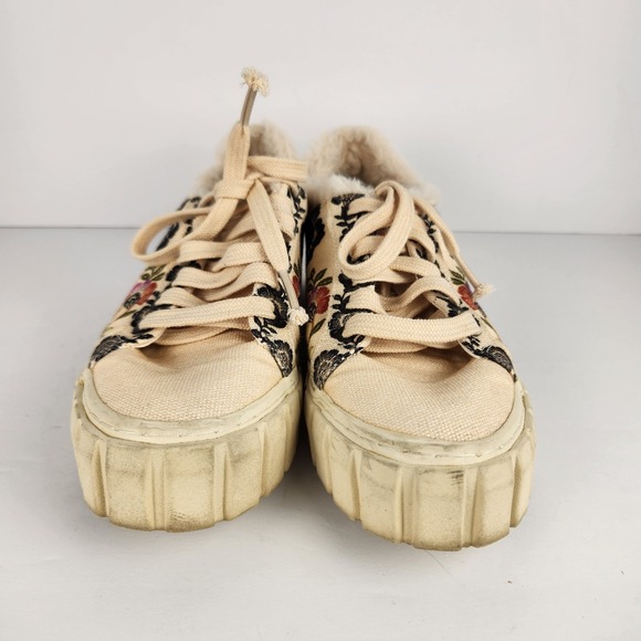 Farm Rio Women's Floral Lace-up Comfy Casual Multicolor Sneakers Size 6.5 - Picture 5 of 8